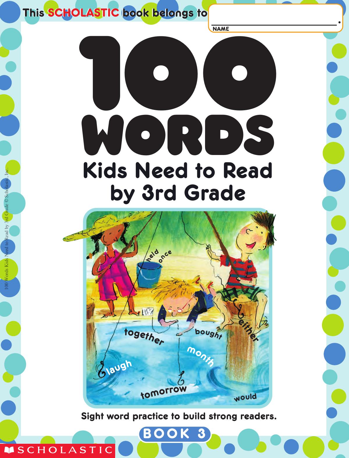 100 Words Kids Need to Read by 3rd Grade