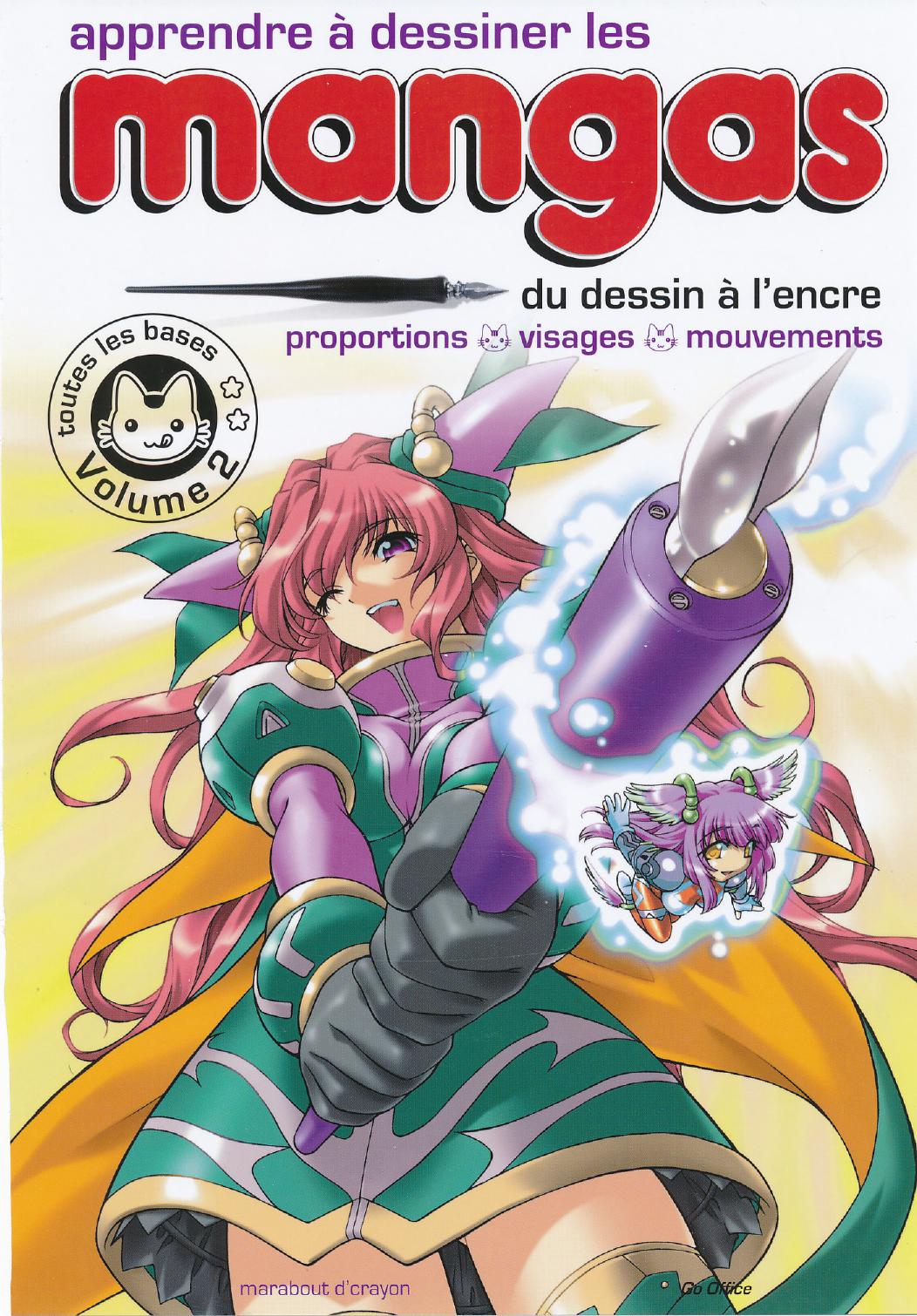 Apprendre à dessiner les mangas Tome 2, Du dessin à l'encre